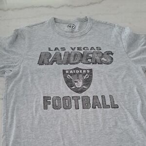 47 Brand Las Vegas Raiders Light Gray Tee